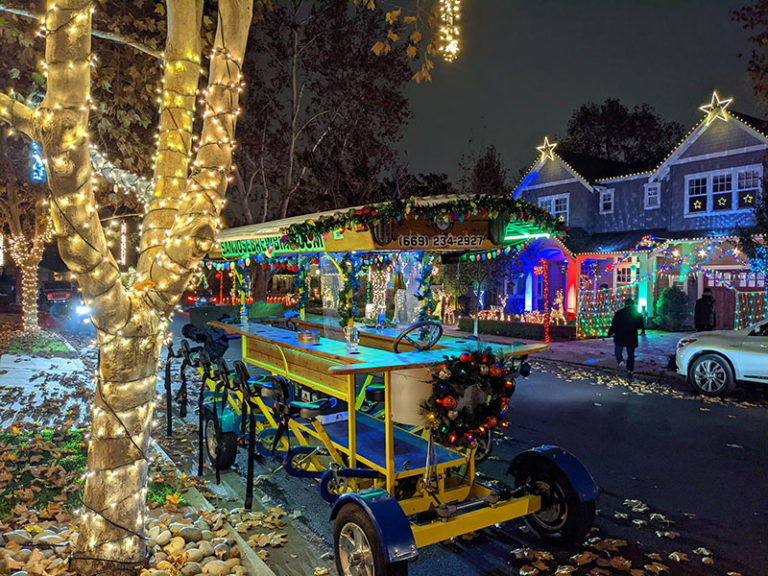 Willow Glen Holiday Light Tours San Jose Brew Bike