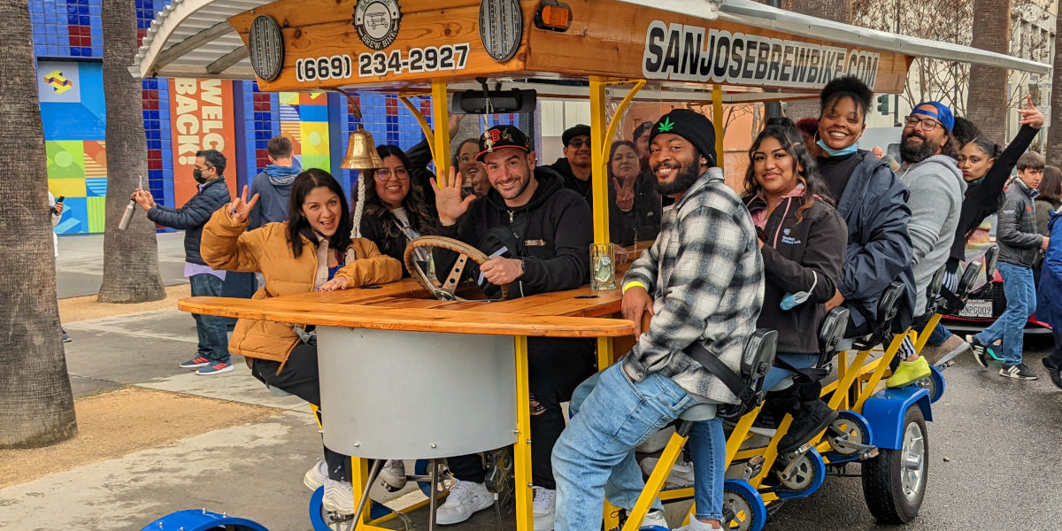 Downtown San Jose Brew Bike birthday